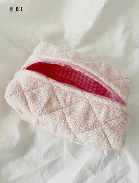 TERRY BLUSH MAKEUP BAG